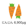 にんじん　6,900μg