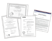 Certifications and assessments from external organizations